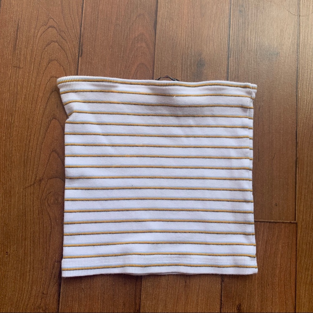 Brandy Melville Striped Crop Tube Top